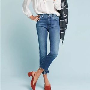 The Insider High-Rise Crop Step Fray Hem Jeans